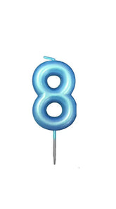 VELA NUMERO 8 CELESTE